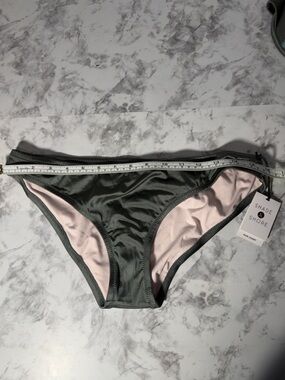 Shade & Shore Olive and Teal Bikini Set Size Large Bottom/36DD Top